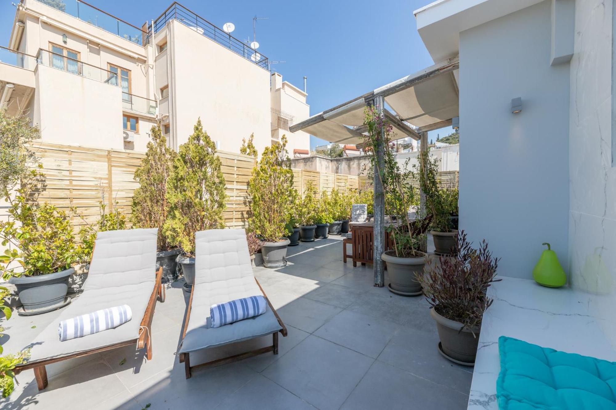 Top Kolonaki Studio+Terrace Stunning Acropolis Views Atenas Exterior foto